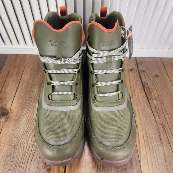 Teva Geotrecca RP Mens Sz 12 Olive Green Outdoor Waterproof Hiking Boots 1129588
